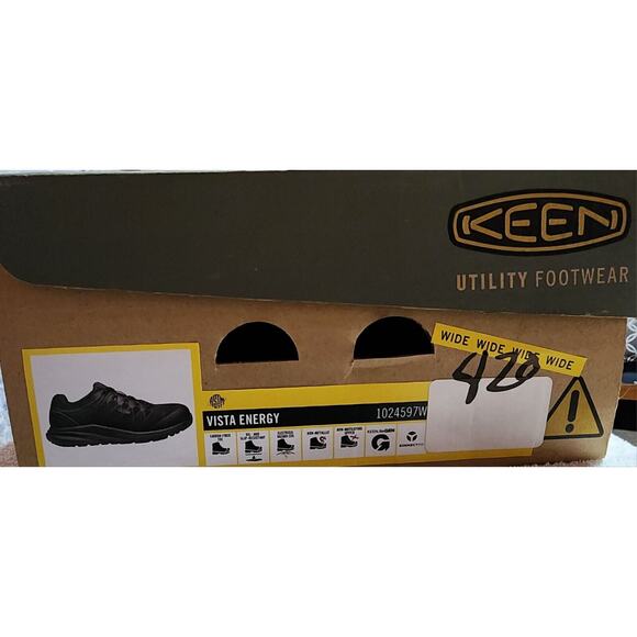 KEEN Utility Men's Vista Energy Sneaker Composit Toe Industrial Work Show 7.5W - Picture 8 of 11